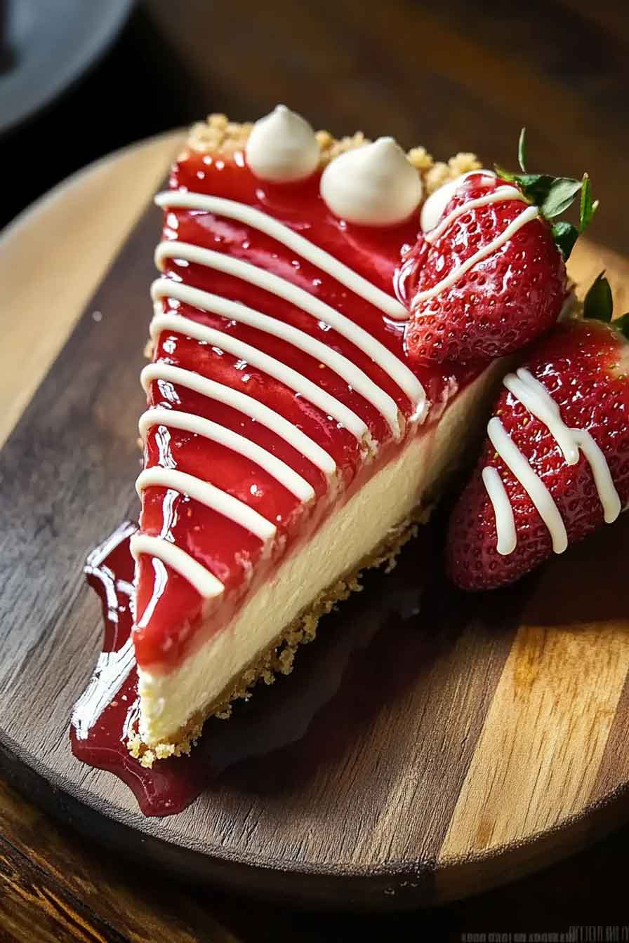 strawberry Cheesecake White Chocolate Drizzle