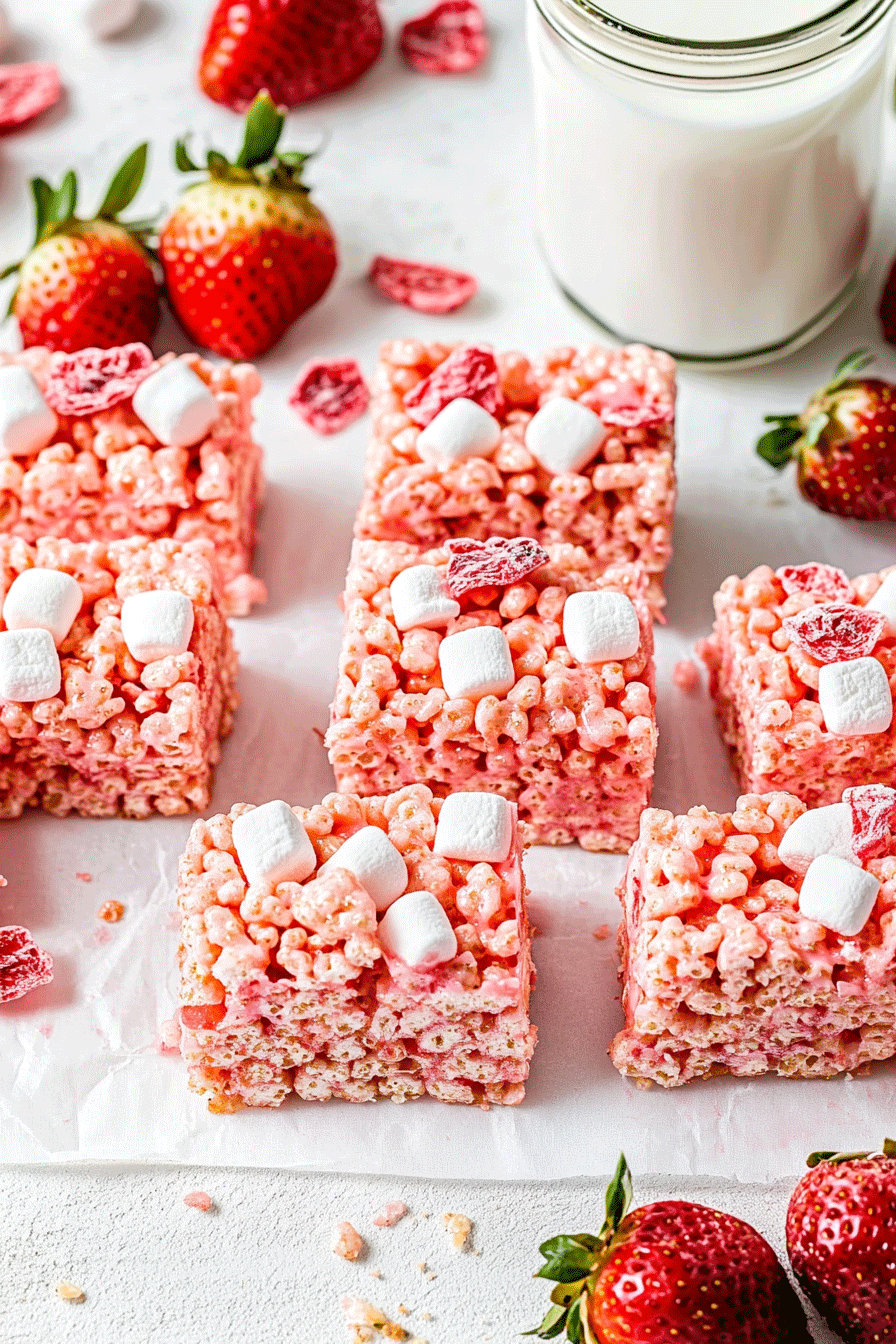 Strawberry Rice Krispie Treats Recipe