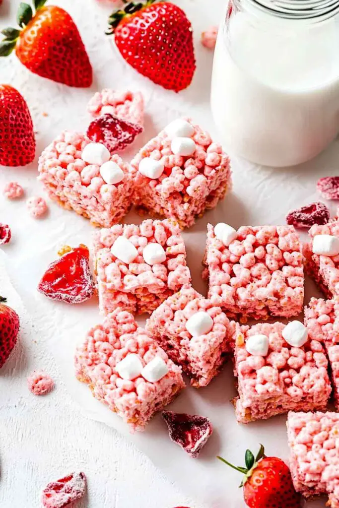 Strawberry Rice Krispie Treats