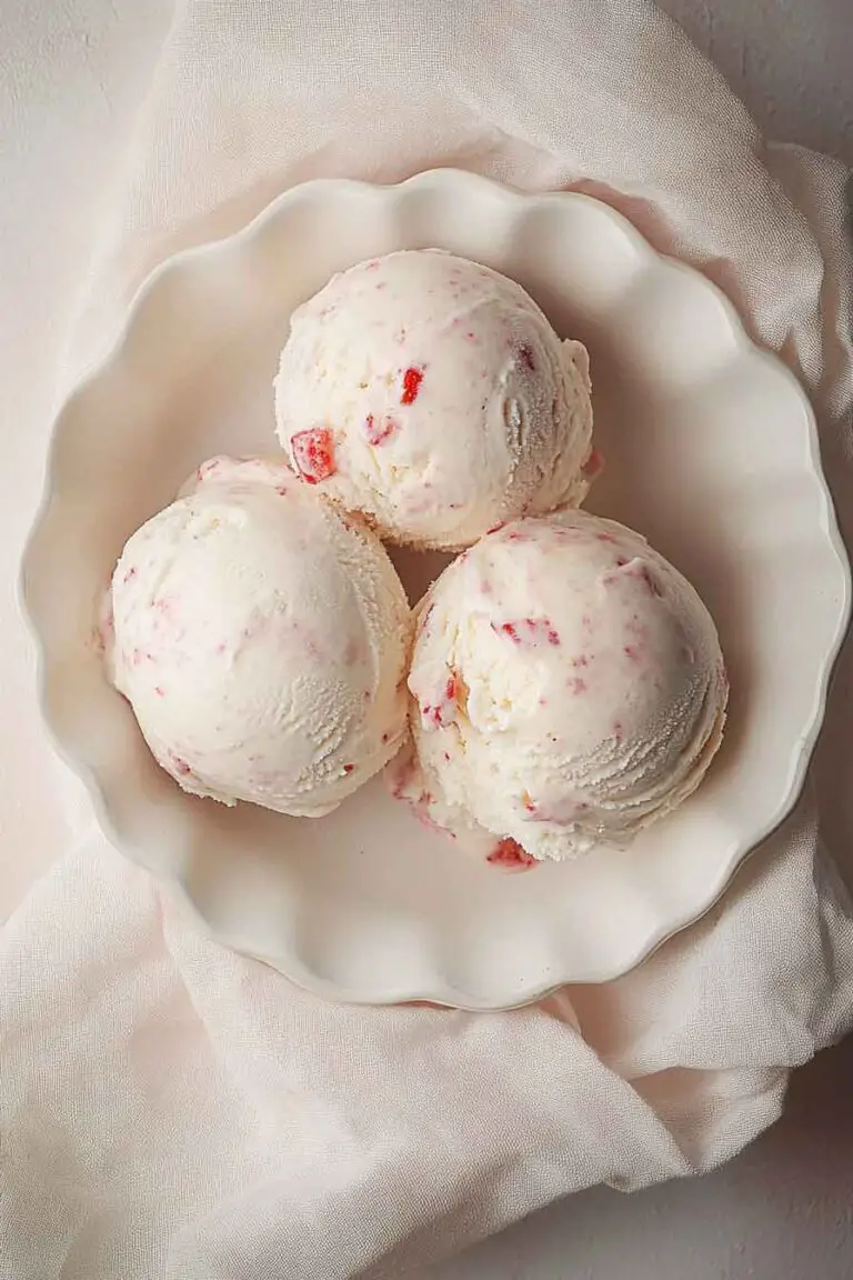 Strawberry Vanilla Bean Ice Cream