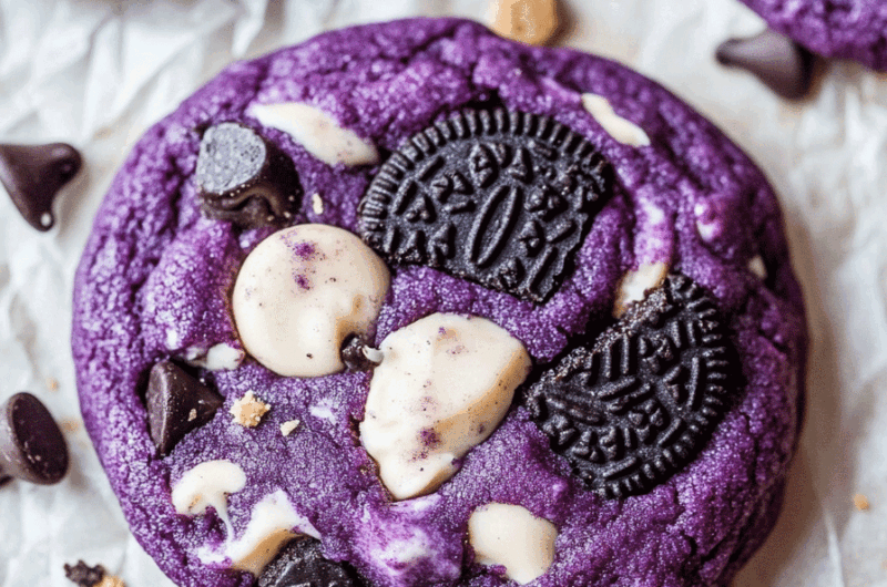 Ube Cookies and Cream Cookies
