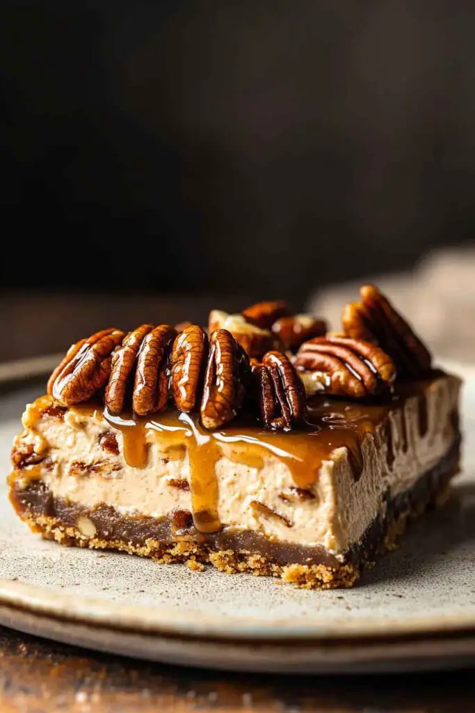 How to Make Vegan Caramel Pecan Pie Cheesecake 