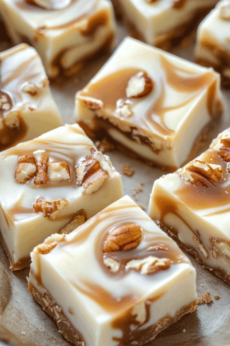 White Chocolate Caramel Pecan Fudge
