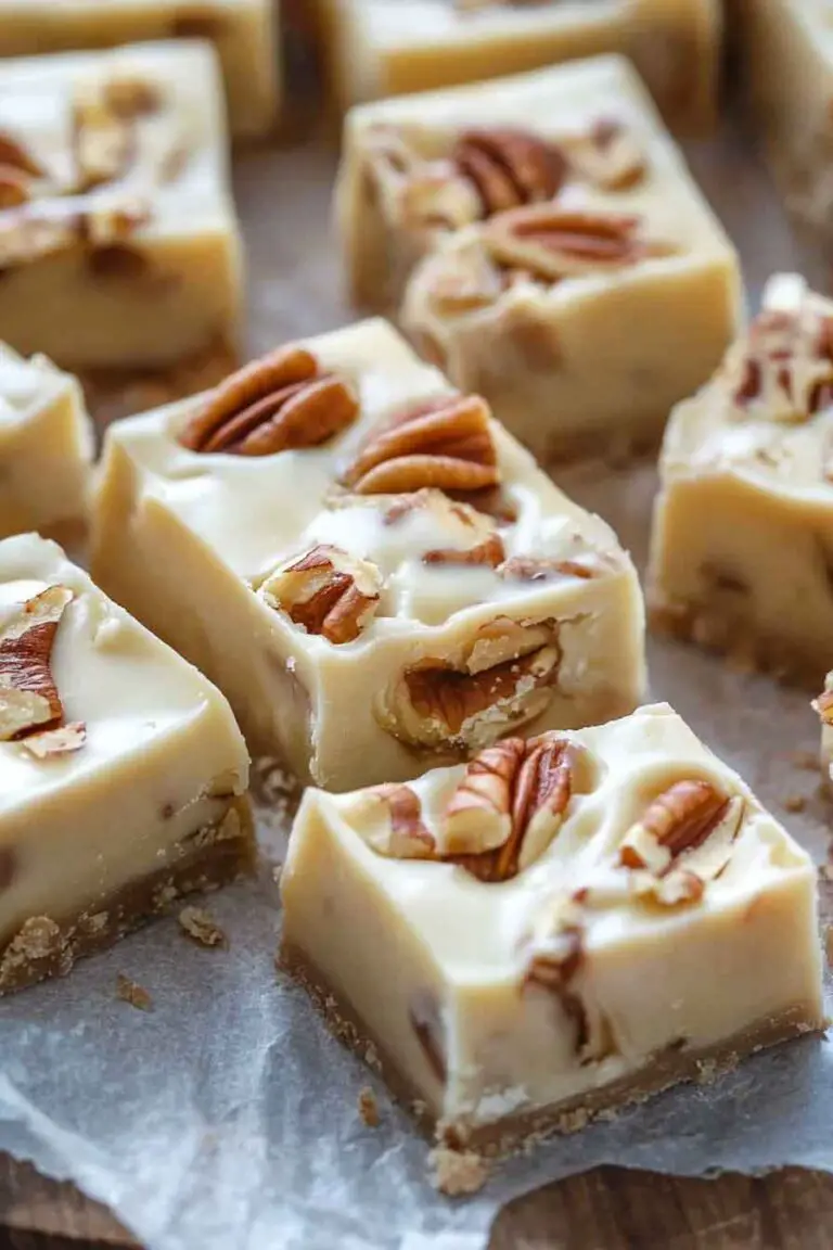 White Chocolate Caramel Pecan Fudge