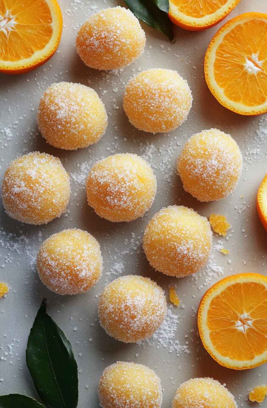 white Chocolate Orange Creamsicle Truffles