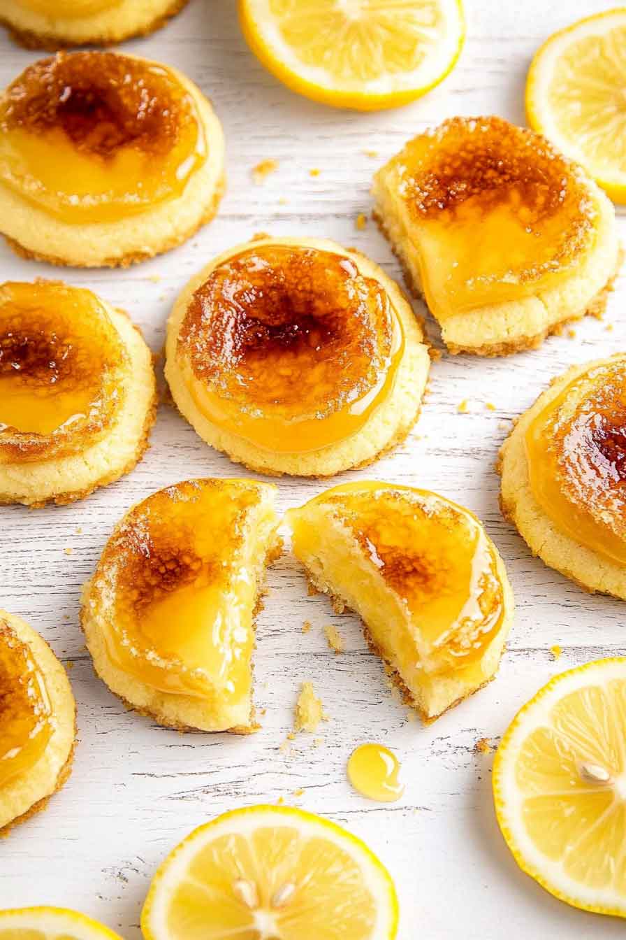 lemon Curd Creme Brulee Cookies