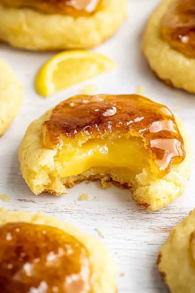 lemon Curd Creme Brulee Cookies