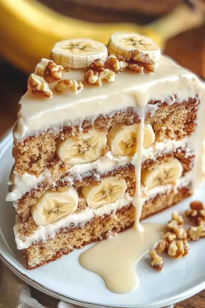 How to Make Banana Walnut Cream Cake