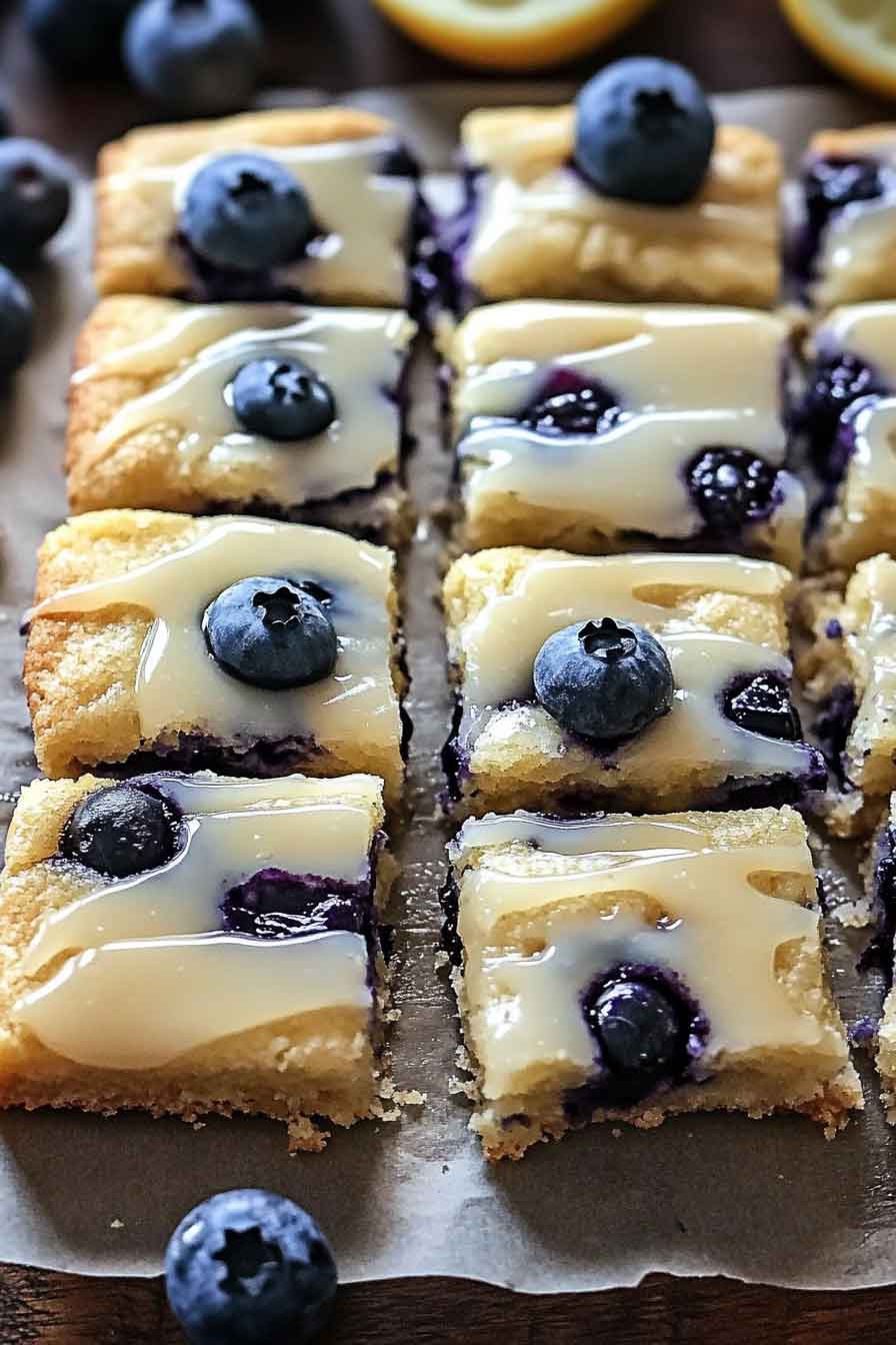 Blueberry Lemon Cookie Bars