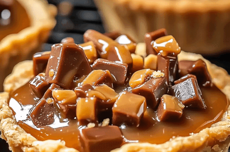 Butterfinger Caramel Crunch Mini Pies