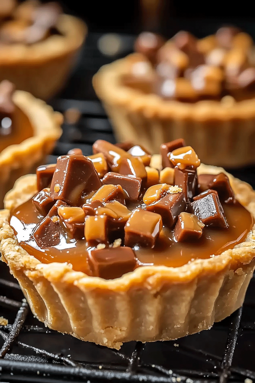Butterfinger Caramel Crunch Mini Pies