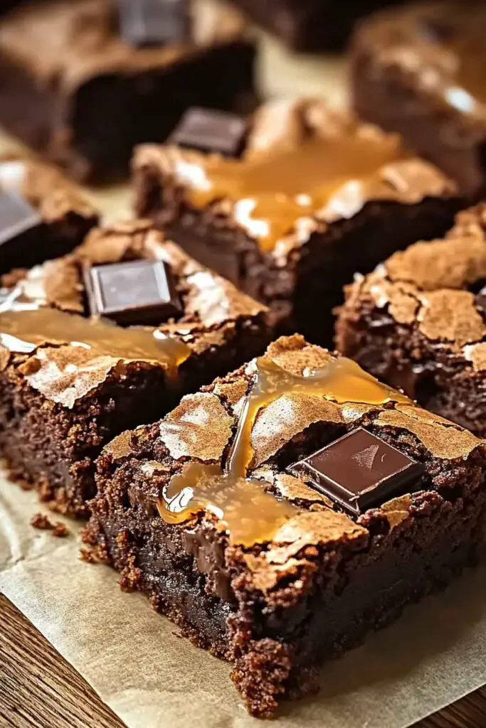 How to Make Caramel Chocolate Chunk Brownies