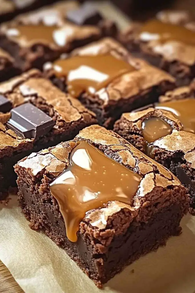 Ingredients for Caramel Chocolate Chunk Brownies