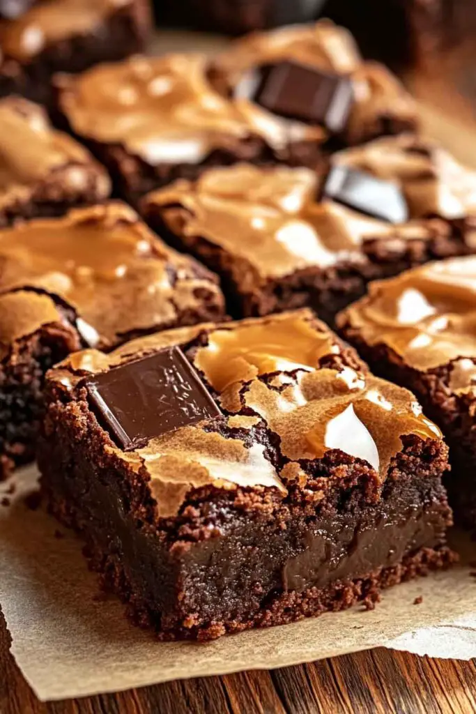 caramel Chocolate Chunk Brownies
