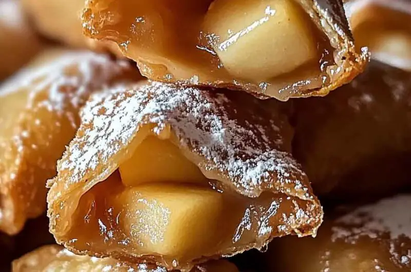 Crispy Wonton Apple Pie Bites Recipe