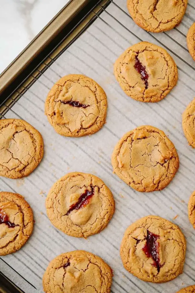 How to Make Peanut Butter Jelly Stuffed Cookies