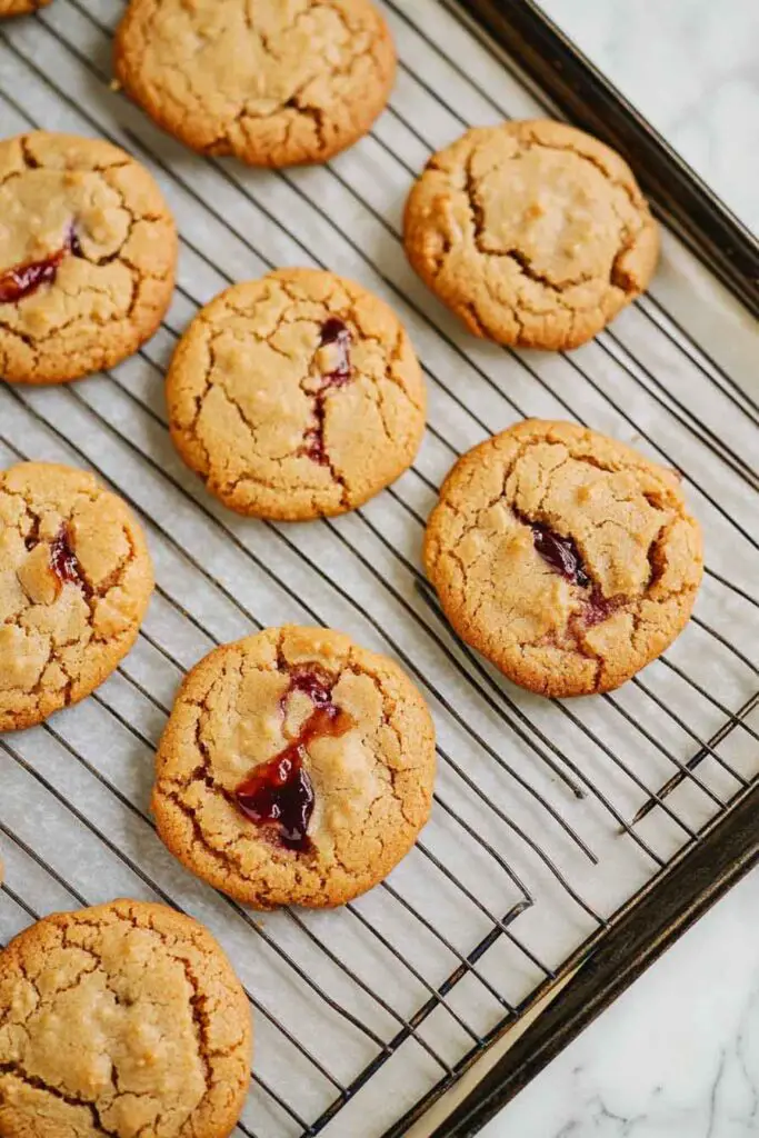 Peanut Butter Jelly Stuffed Cookies