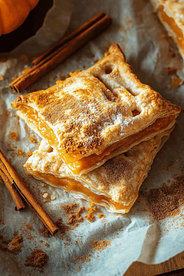 Pumpkin Hand Pies Flaky Crust