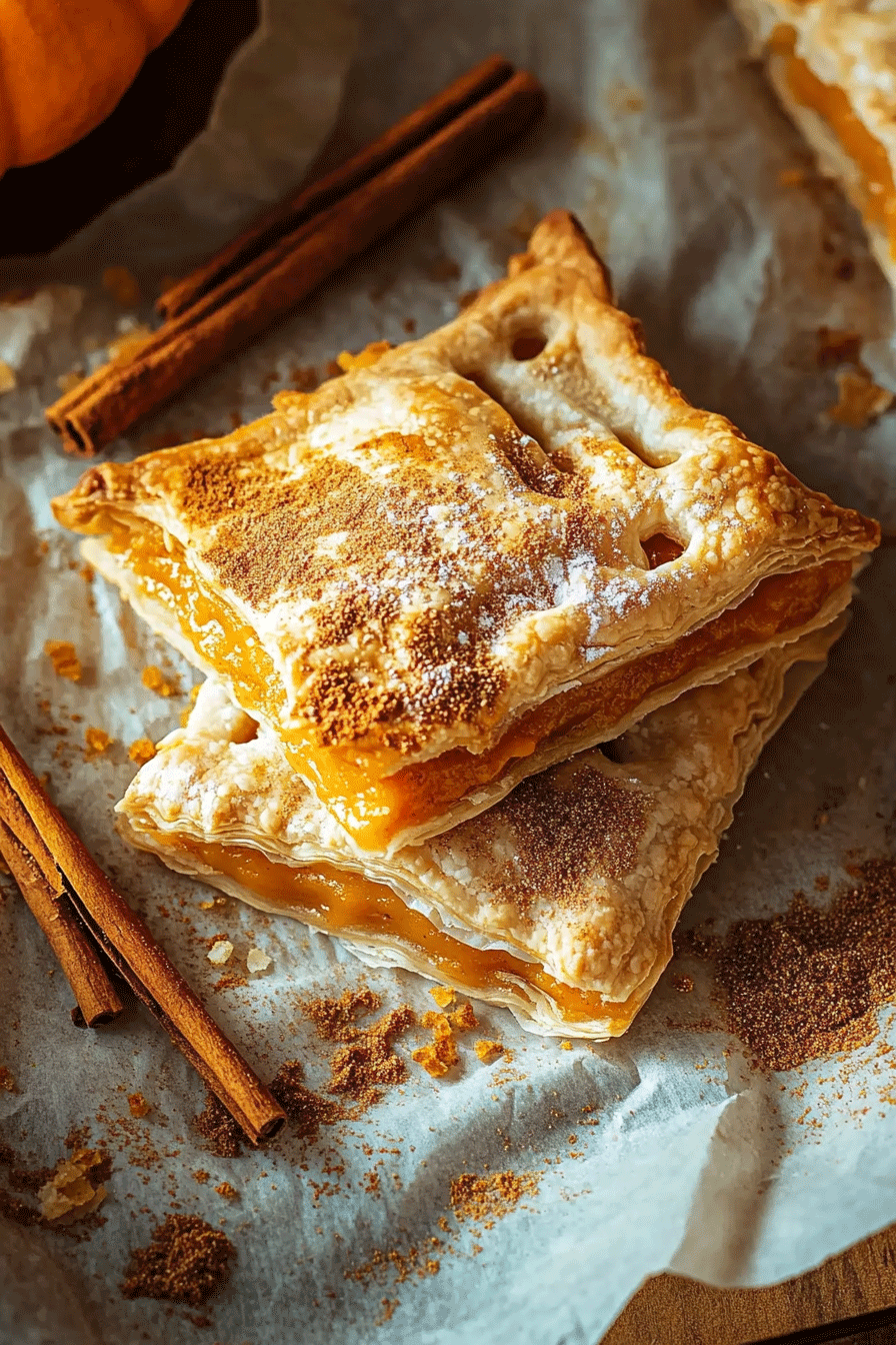 Pumpkin Hand Pies Flaky Crust