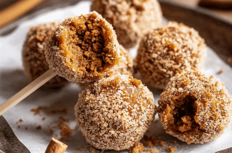 Pumpkin Spice Cake Pops Truffles