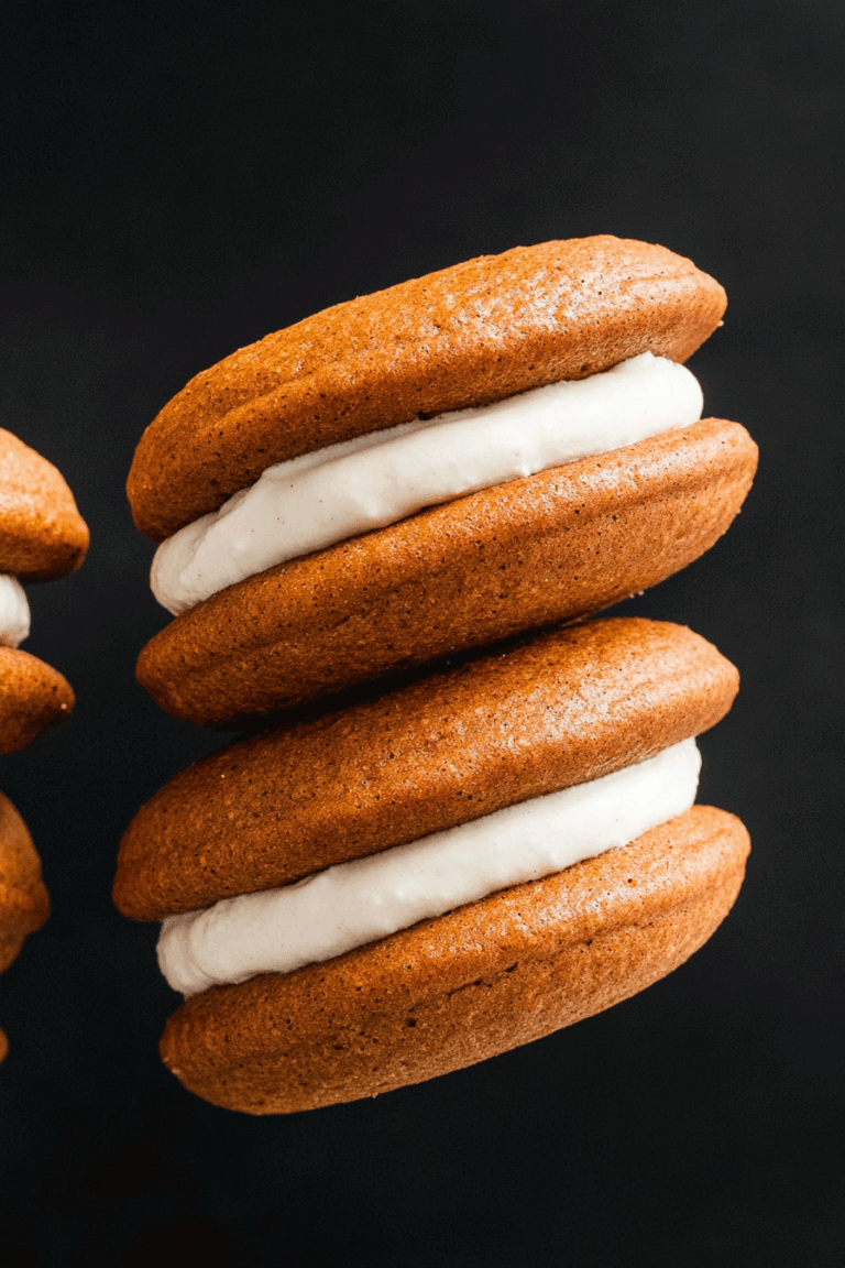 Pumpkin Whoopie Pies Creamy Filling