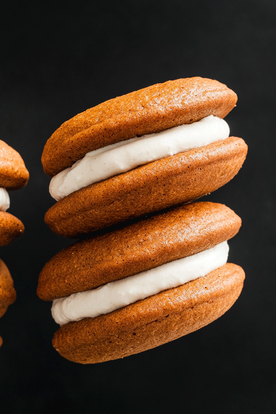 Pumpkin Whoopie Pies Creamy Filling