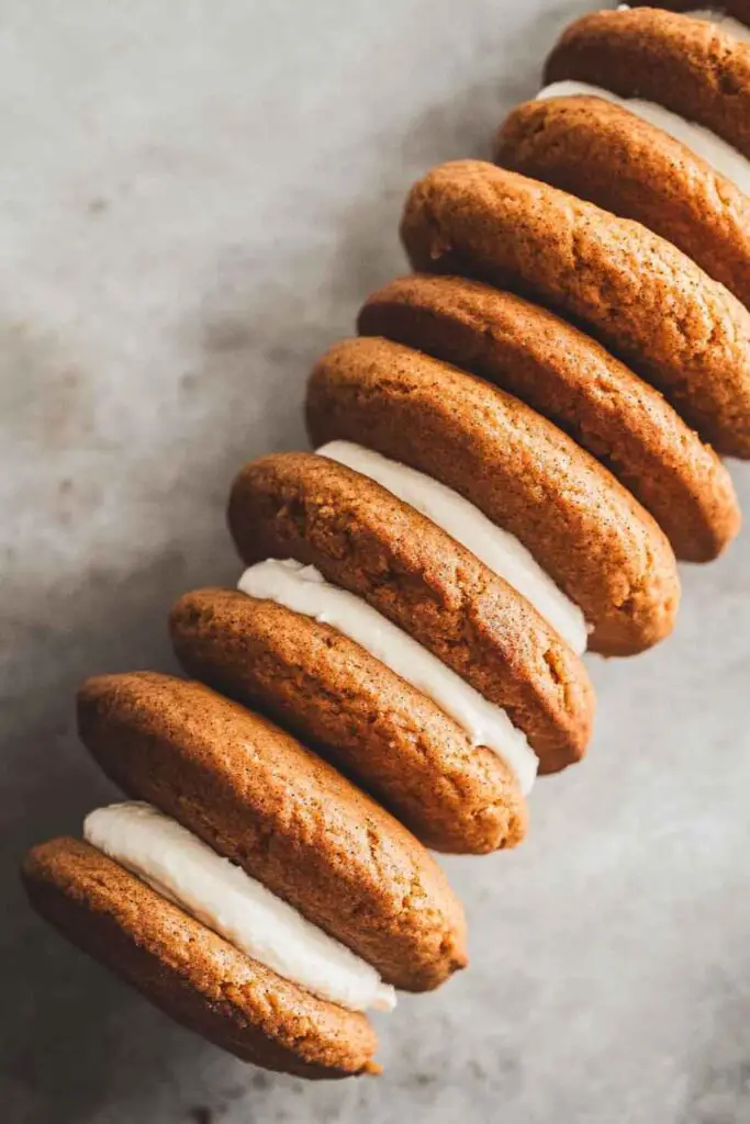Pumpkin Whoopie Pies Creamy Filling