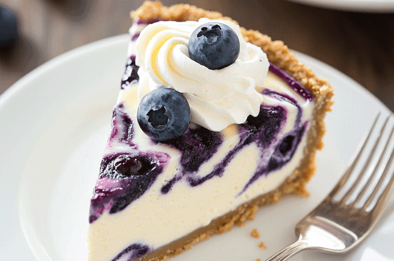 White Chocolate Blueberry Cheesecake