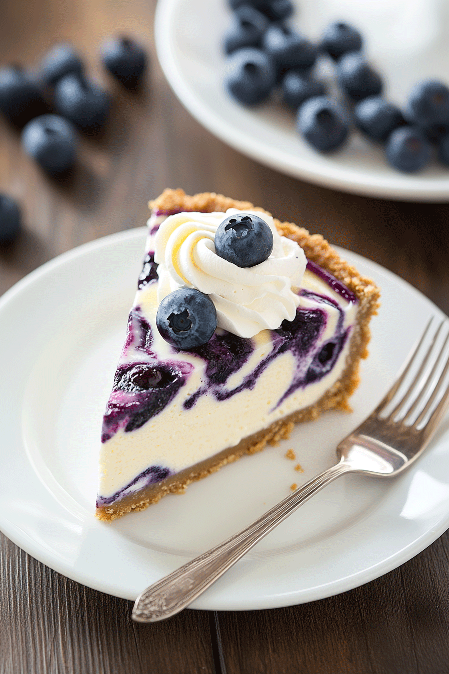 White Chocolate Blueberry Cheesecake