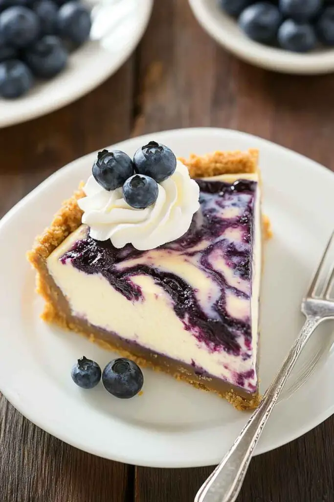 White Chocolate Blueberry Cheesecake