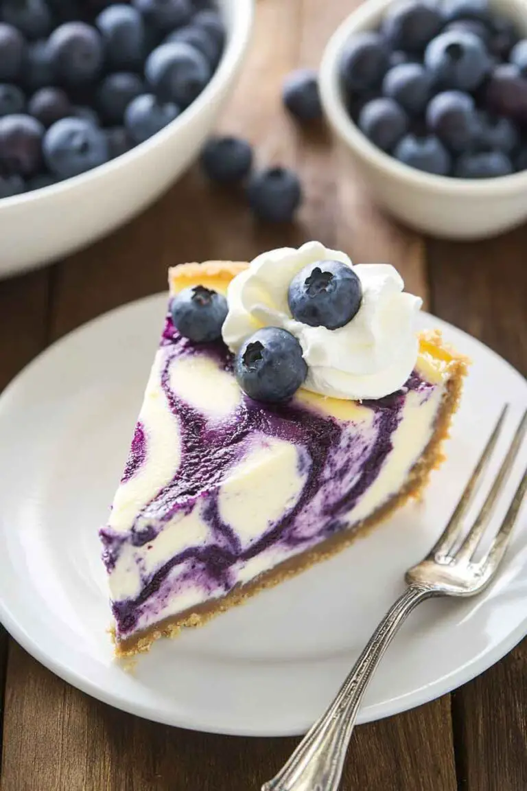 White Chocolate Blueberry Cheesecake