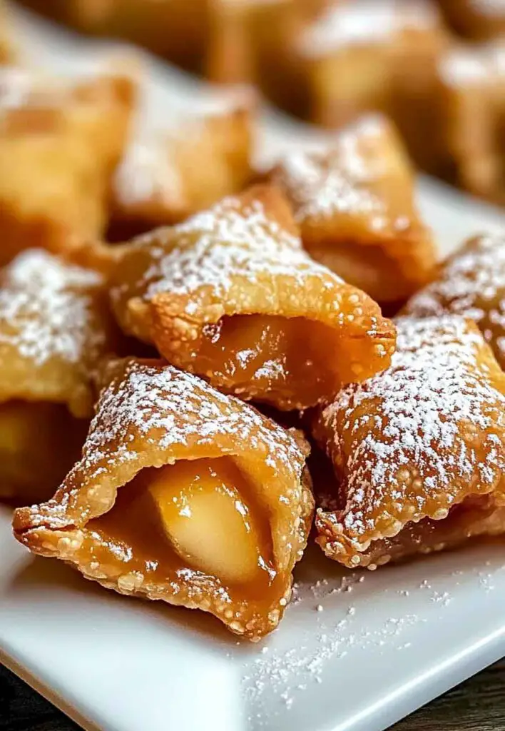 Ingredients for Crispy Wonton Apple Pie Bites