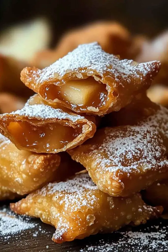 crispy Wonton Apple Pie Bites Recipe