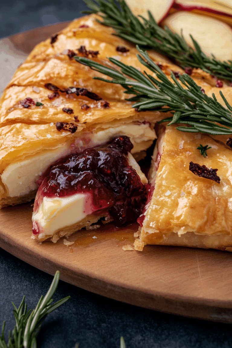 Baked Brie Raspberry Rosemary