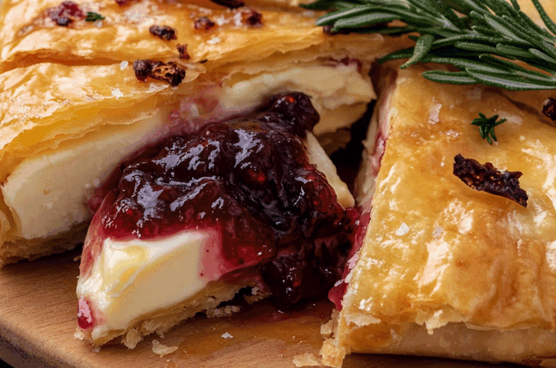 Baked Brie Raspberry Rosemary