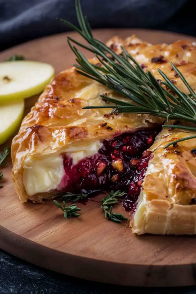 Baked Brie Raspberry Rosemary