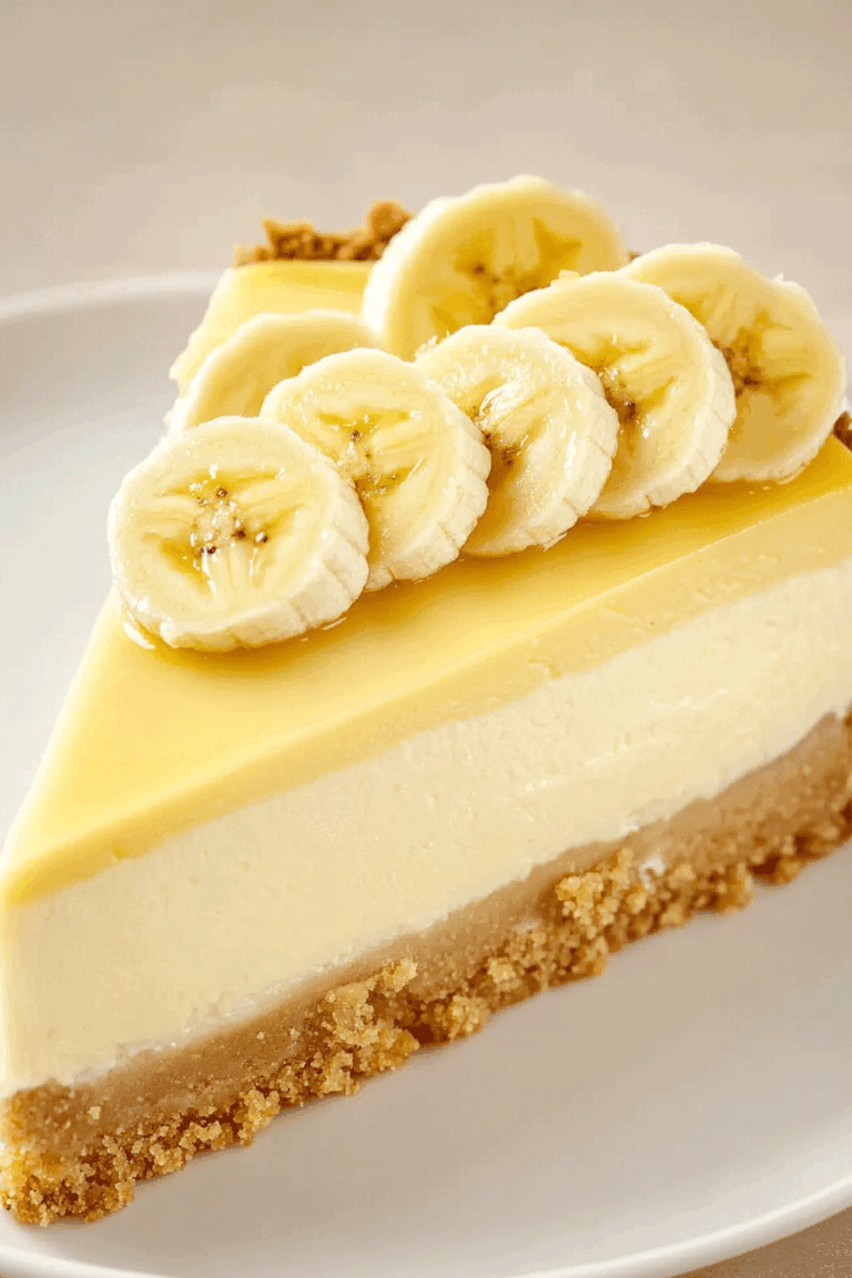 Banana Cream Cheesecake Bliss