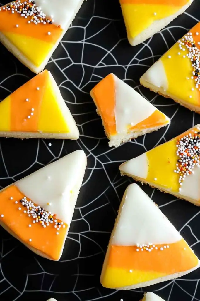 Candy Corn Sugar Cookies