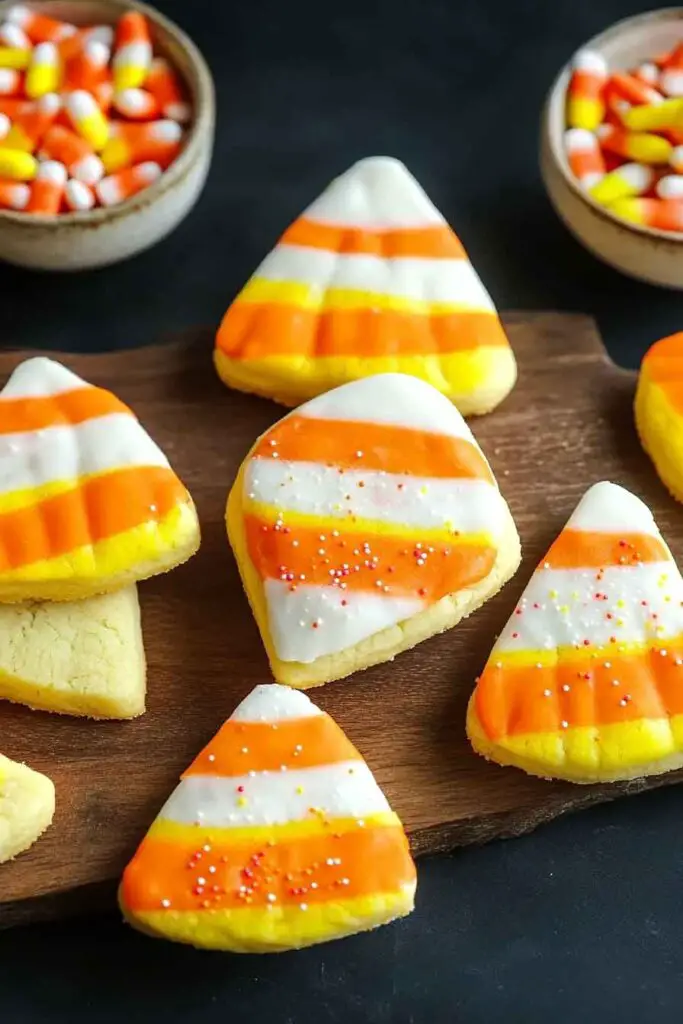 Storing Candy Corn Sugar Cookies