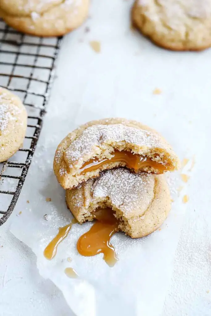 How to Make Caramel Stuffed Snickerdoodle Cookies