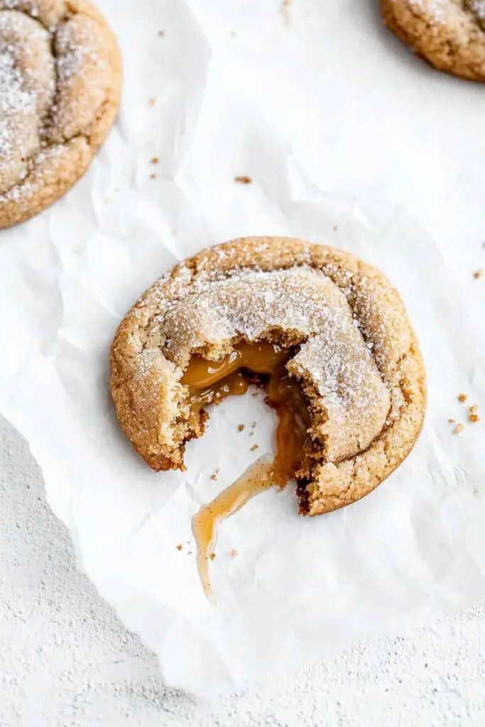 Ingredients for Caramel Stuffed Snickerdoodle Cookies