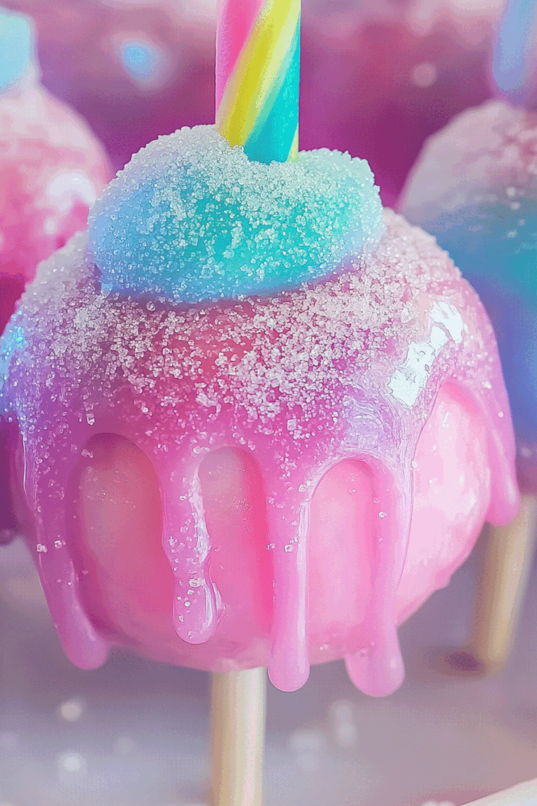 Colorful Candy Apples & Cotton Candy Fun