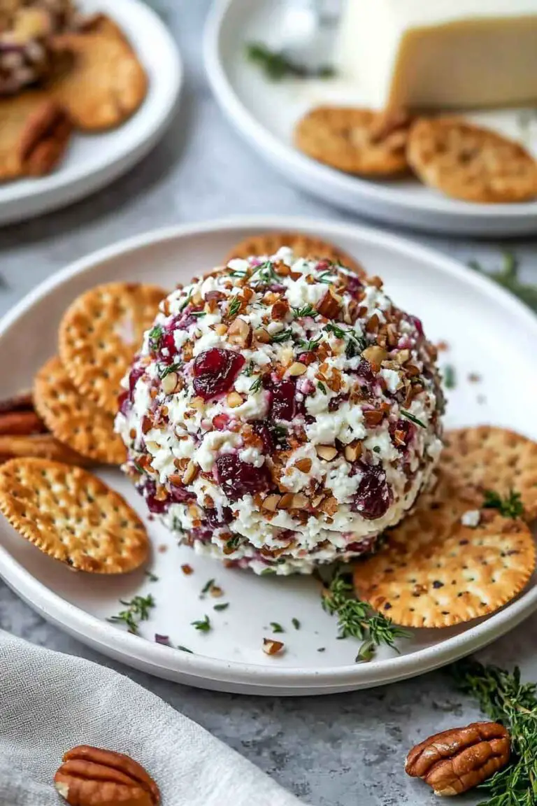 Cranberry Goat Cheese Balls