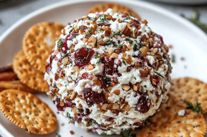 Cranberry Goat Cheese Balls