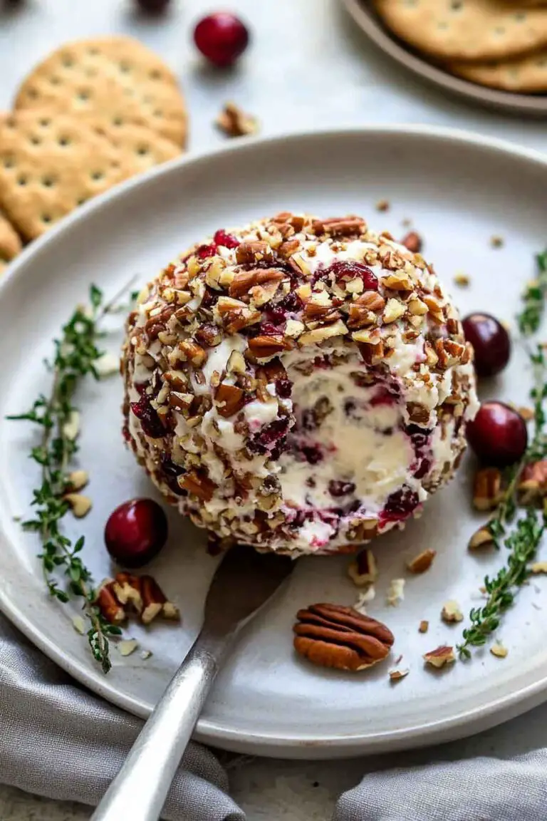 Cranberry Pecan Cheesecake Ball
