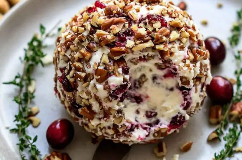 Cranberry Pecan Cheesecake Ball