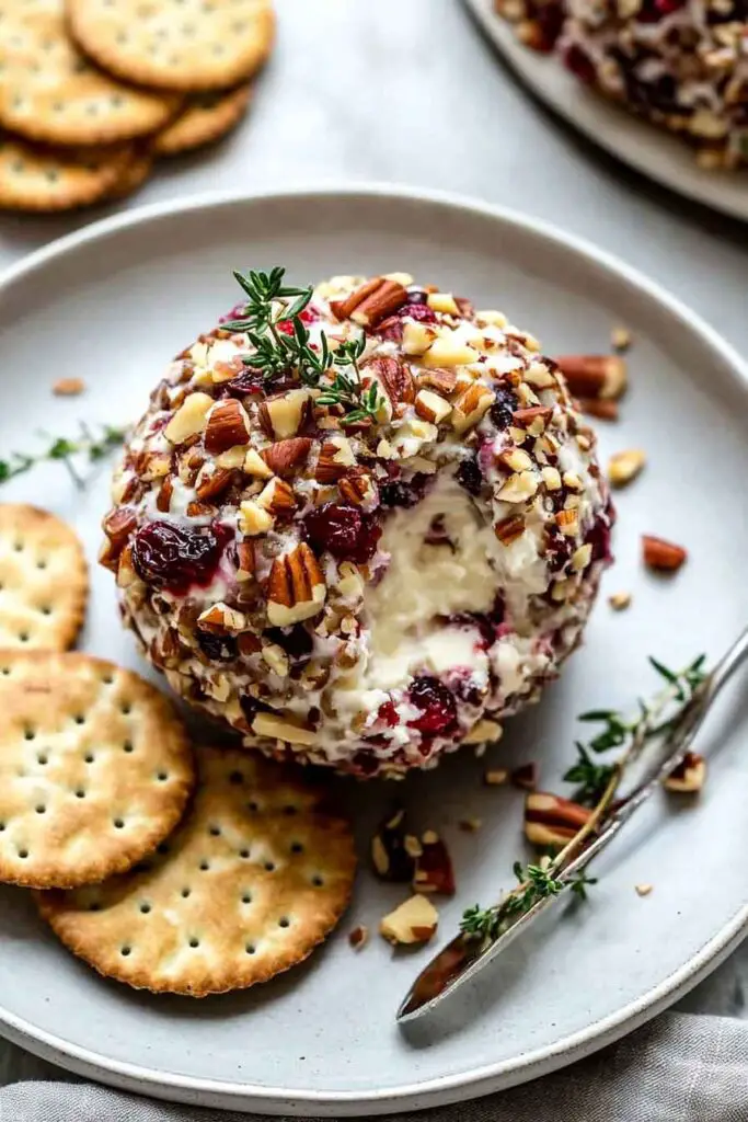 Cranberry Pecan Cheesecake Ball