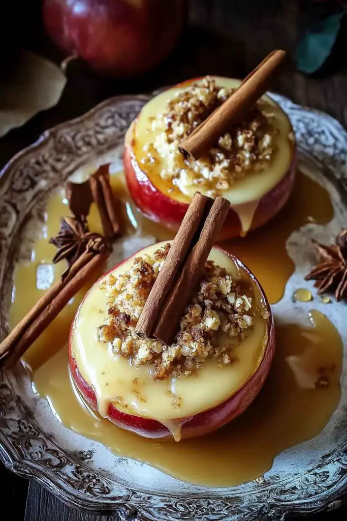 Custard Baked Apples