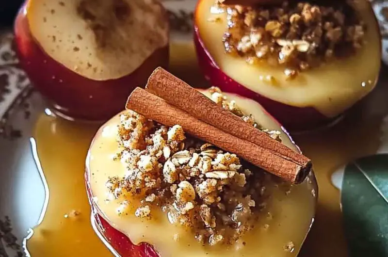 Custard Stuffed Baked Apples