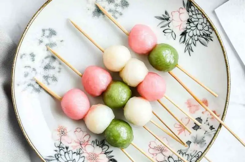 Easy Hanami Dango (Traditional Japanese Rice Dumplings)